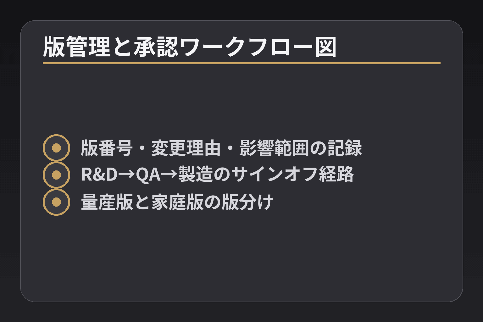 版管理と承認ワークフロー図