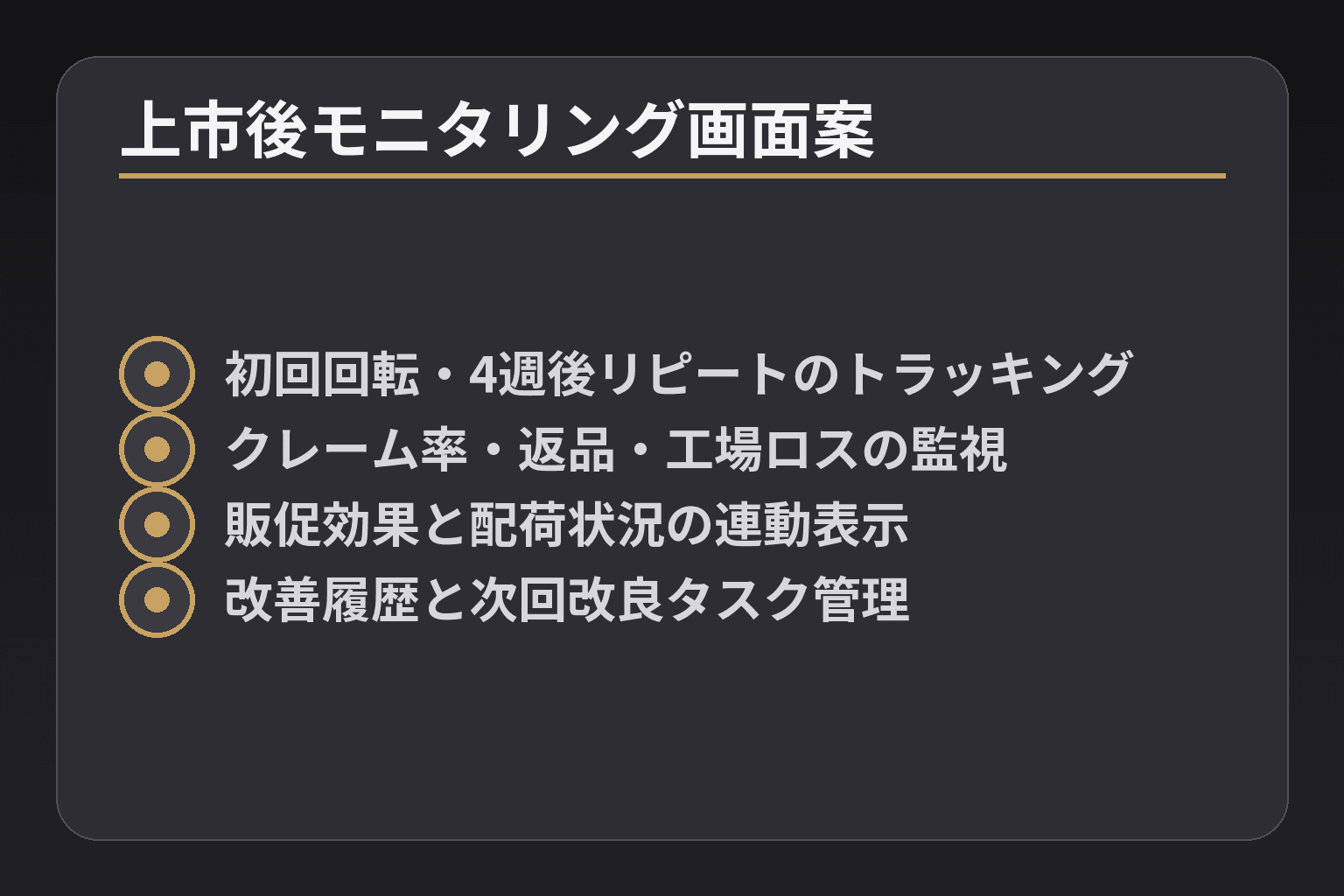 上市後モニタリング画面案