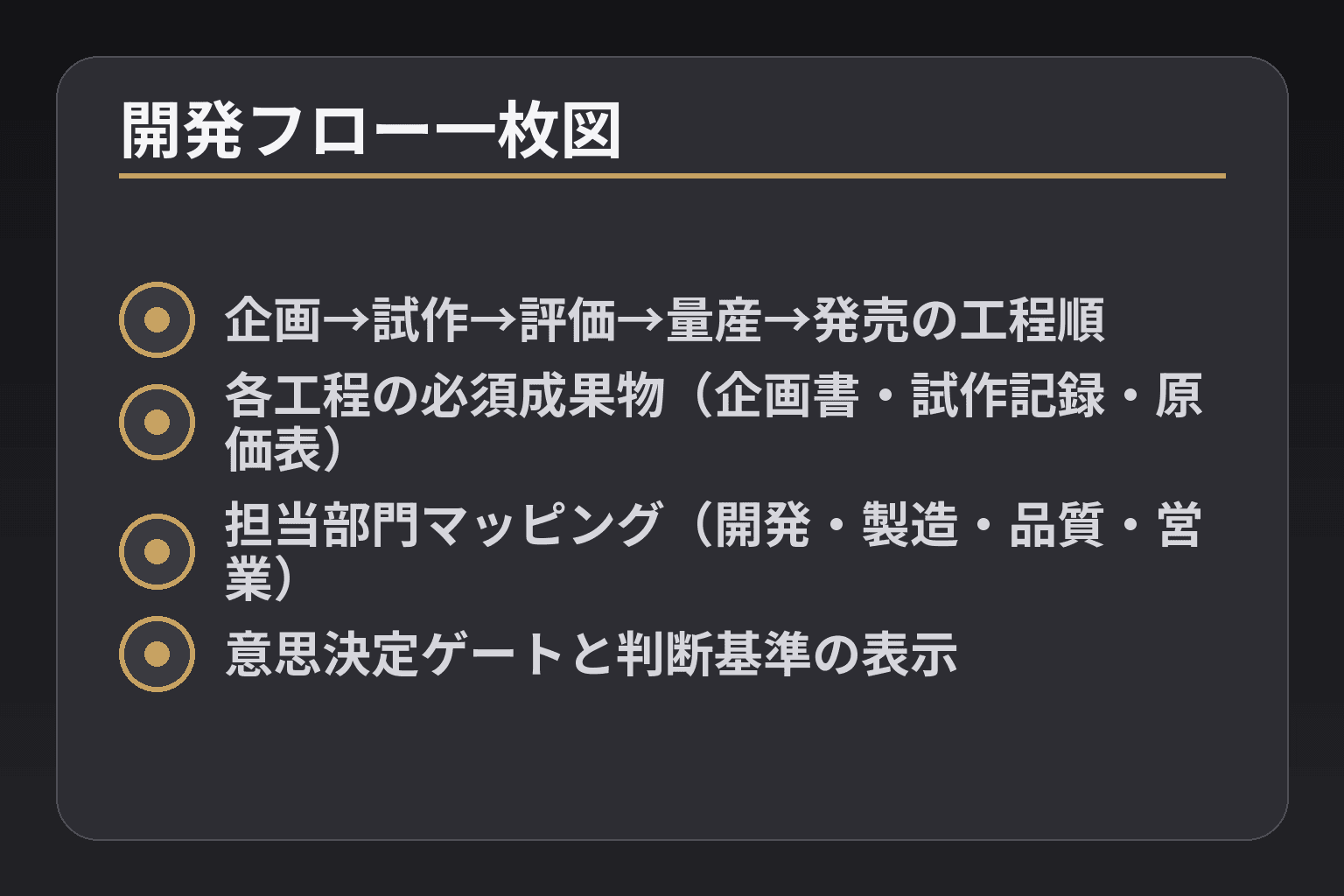 開発フロー一枚図