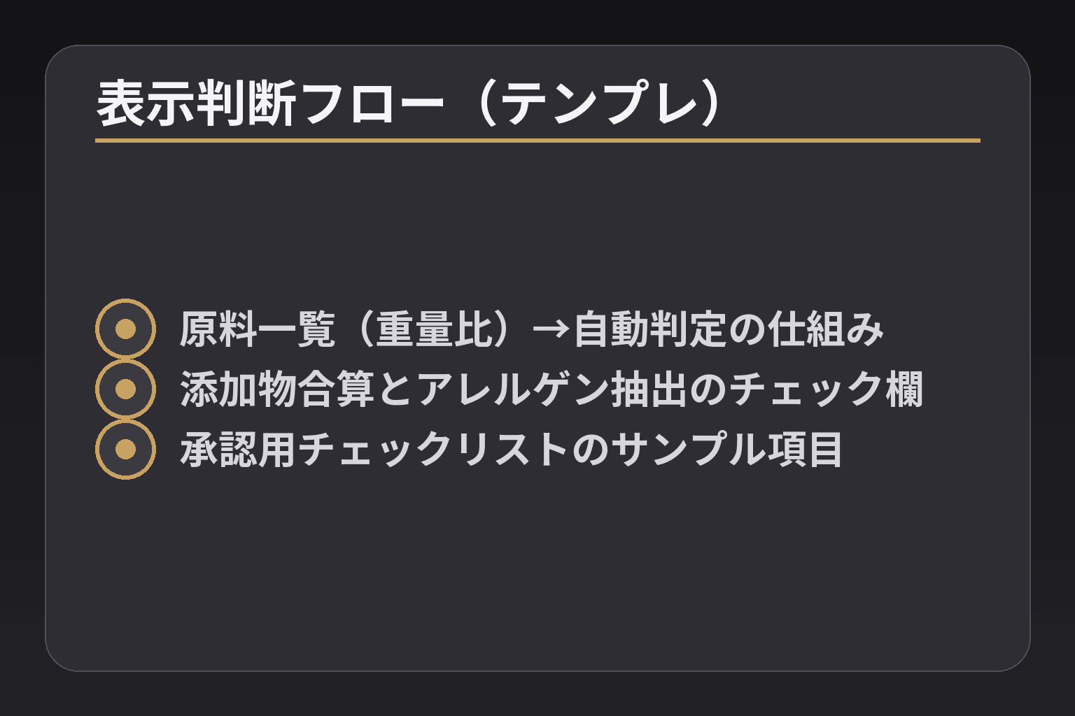 表示判断フロー(テンプレ)